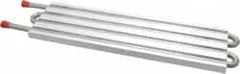 Lytron - 12" Long x 3-1/2" High, Straight Connection Stainless Steel Tube Cold Plate - 3/8 OD Tube, 4-Pass Fluid Path, Deionized Water or Corrosive Fluids Cooling, 1/2" Thick - A1 Tooling