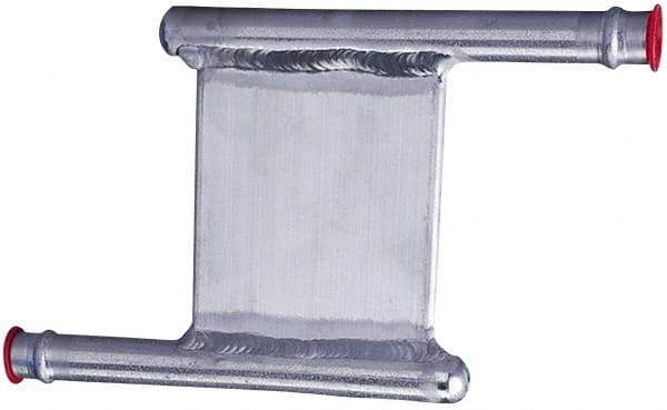 Lytron - 2" Long x 2" High, Beaded Connection Aluminum Tube Cold Plate - 3/8 OD Tube, Z Fluid Path Fluid Path, Ethylene Glycol & Water Mixture EGW Cooling, 0.13" Thick - A1 Tooling