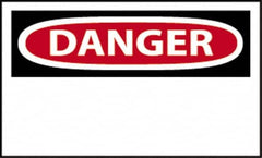 NMC - "Danger", 10" Long x 14" Wide, Fiberglass Safety Sign - Rectangle, 0.095" Thick, Use for Accident Prevention - A1 Tooling