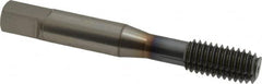 OSG - 3/8-16 UNC H7 Thread Limit Modified Bottoming Thread Forming Tap - Powdered Metal High Speed Steel, TiCN Finish, 2-15/16" OAL, 1-1/4" Thread Length, Right Hand Thread, Series EXOTAP NRT - Exact Industrial Supply