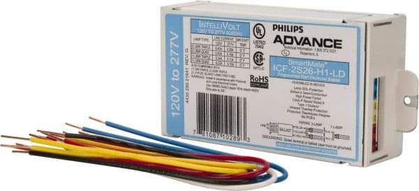 Philips Advance - 1 or 2 Lamp, 120-277 Volt, 0.23 to 0.45 Amp, 0 to 39, 40 to 79 Watt, Programmed Start, Electronic, Nondimmable Fluorescent Ballast - 0.93, 0.98, 1.00, 1.10, 1.12 Ballast Factor - A1 Tooling