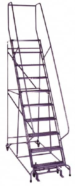 Cotterman - 162" 12 Step Ladder - 350 Lb Capacity, 120" Platform Height, 32" Base Width x 88" Depth, Grip Strut - A1 Tooling