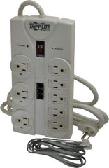 Tripp-Lite - 8 Outlets, 120 Volts, 15 Amps, 8' Cord, Power Outlet Strip - Free Hanging, Keyhole Mount, 5-15P NEMA Configuration, 9.55" Strip, UL1449 3rd Edition - A1 Tooling