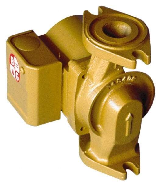 Bell & Gossett - 1/25 hp, 5-9/16" Long, 1 Phase, Bronze Housing, Polypropylene Impeller, Inline Circulator Pump - 115 Volt, 60 Hz, 6-3/8" Flange Width, Bell & Gossett Part No. 103252, 150 Max psi, ODP Motor - A1 Tooling