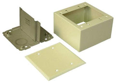 Wiremold - 2-7/8 Inch Wide x 4-3/4 Inch High, Raceway Box - Ivory, For Use with Wiremold 2400 Series Raceways - A1 Tooling