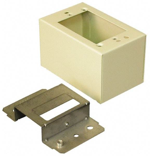 Wiremold - 4-5/8 Inch Long x 2-7/8 Inch Wide x 2-3/4 Inch High, Rectangular Raceway Box - Ivory, For Use with Wiremold 2400 Series Raceways - A1 Tooling