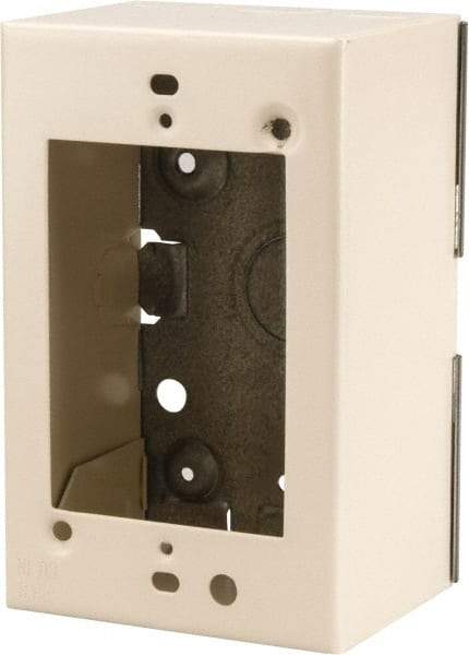 Wiremold - 1 Gang, (4) 1/2" Knockouts, Steel Rectangle Device Box - 4-5/8" Overall Height x 2-7/8" Overall Width x 2-1/4" Overall Depth - A1 Tooling