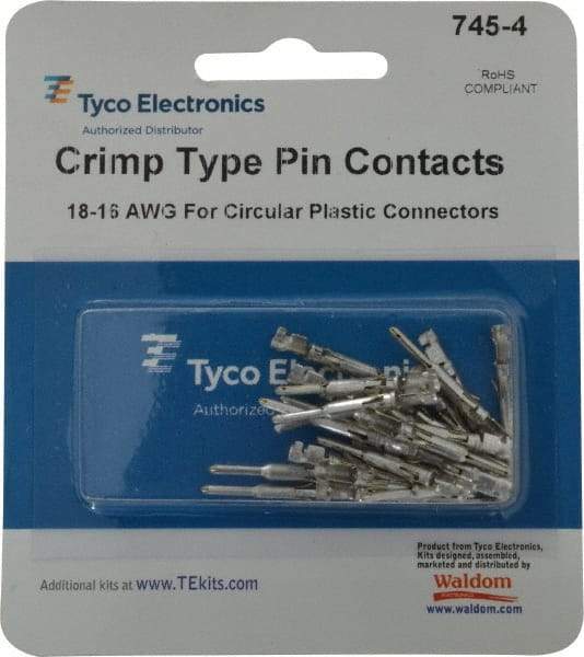 Tyco/Amp - 18 to 16 AWG Wire Modular Receptacle Plug Connector Pin Contact - A1 Tooling