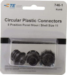 Tyco/Amp - Panel Mount Plug and Receptacle Kit - 11 to 8 AWG Compatible Wire Size - A1 Tooling