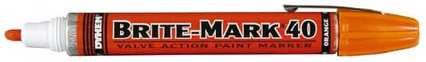 Dykem - Orange Oil-Based Paint Marker - Broad Tip, Oil Based - A1 Tooling