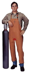 Stanco Safety Products - 24 x 48" Flame Resistant/Retardant & Welding Split Leg Apron - Cotton, 12 oz Material, Brown, 1 Pocket - A1 Tooling