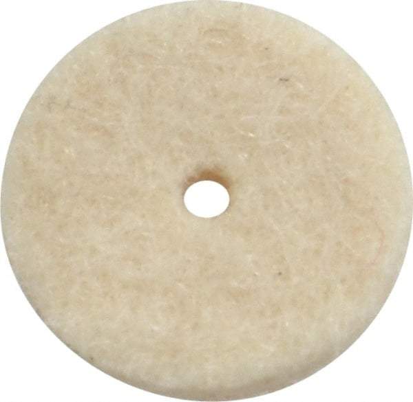 Made in USA - 1/2" Diam x 1/8" Thick Unmounted Buffing Wheel - Polishing Wheel, 1/64" Arbor Hole, Soft Density - A1 Tooling