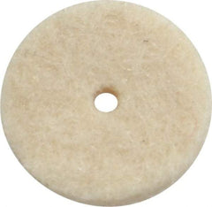 Made in USA - 1/2" Diam x 1/8" Thick Unmounted Buffing Wheel - Polishing Wheel, 1/64" Arbor Hole, Soft Density - A1 Tooling