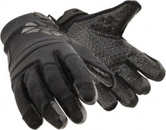 HexArmor - Size M (8), ANSI Cut Lvl A9, Puncture Lvl 2, Silicone Rubber Coated SuperFabric Cut & Puncture Resistant Gloves - Palm Coated, SuperFabric Lining, Hook & Loop Cuff, Gray, Paired - A1 Tooling