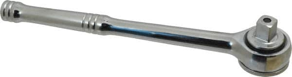 Paramount - 1/2" Drive Round Head Quick-Release Ratchet - Chrome Finish, 10-3/32" OAL, 45 Gear Teeth, Full Polished Knurled Handle - A1 Tooling