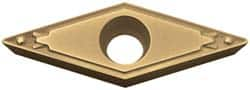 Kyocera - VBMT331 HQ Grade PV90 Cermet Turning Insert - TiN Finish, 35° Diamond, 3/8" Inscr Circle, 3/16" Thick, 1/64" Corner Radius - A1 Tooling