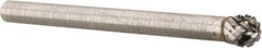 Atrax - 5/32" Cut Diam, 1/8" Shank Diam, Ball Head Double Cut Burr - 5/32" LOC, 1-1/2" OAL - A1 Tooling