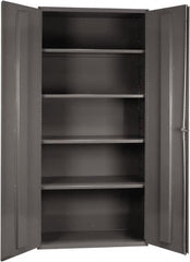 Durham - 4 Shelf Locking Storage Cabinet - Steel, 36" Wide x 24" Deep x 72" High, Gray - A1 Tooling