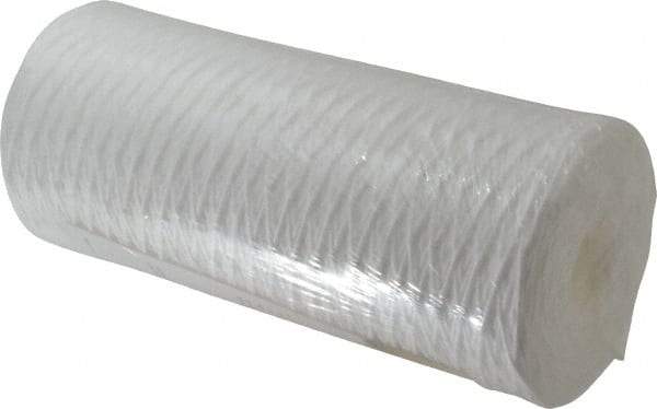 Pentair - 4-1/2" OD, 1µ, Polypropylene String-Wound Cartridge Filter - 9-7/8" Long, Reduces Sediments - A1 Tooling