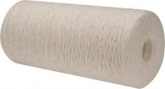 Pentair - 4-1/2" OD, 25µ, Polypropylene String-Wound Cartridge Filter - 9-7/8" Long, Reduces Sediments - A1 Tooling