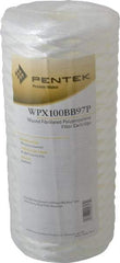 Pentair - 4-1/2" OD, 100µ, Fibrillated Polypropylene String-Wound Cartridge Filter - 9-7/8" Long, Reduces Sediments - A1 Tooling