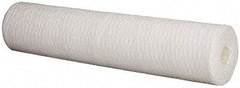 Pentair - 4-1/2" OD, 1µ, Polypropylene String-Wound Cartridge Filter - 20" Long, Reduces Sediments - A1 Tooling