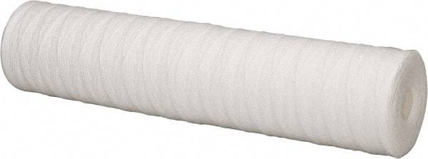 Pentair - 4-1/2" OD, 5µ, Polypropylene String-Wound Cartridge Filter - 20" Long, Reduces Sediments - A1 Tooling