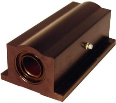 L.M76 - 1.0008" Inside Diam, Closed Twin Pillow Block Linear Bearing - 3-1/4" Overall Width - A1 Tooling