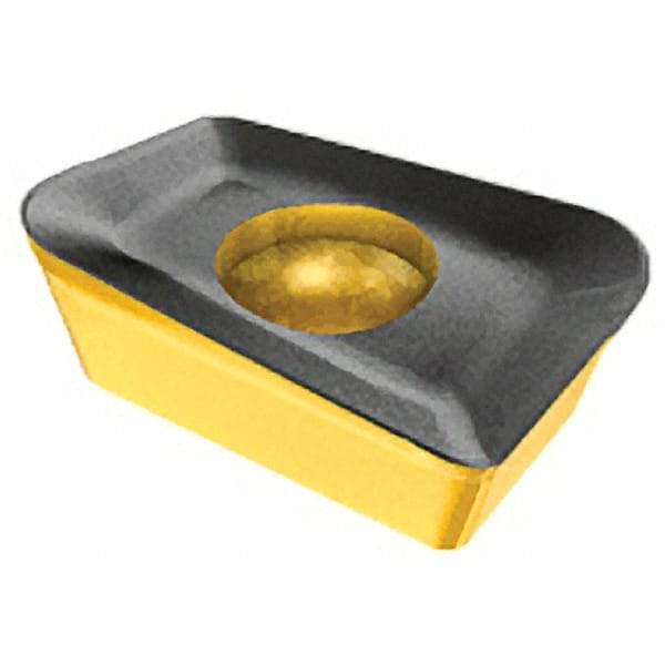 Iscar - APKT100308 RM Grade IC910 Carbide Milling Insert - AlTiN Finish, 0.1366" Thick, 0.8mm Corner Radius - A1 Tooling