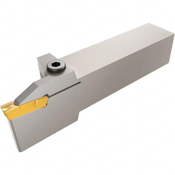 Iscar - GHD, External, Left Hand, 12mm Max Depth of Cut, 6.6 to 8.3mm Groove Width, Indexable Grooving Tool Holder - GDMU, GIDA, GIF Insert Compatibility, 25mm Shank Height, 25mm Shank Width, 140mm OAL - A1 Tooling