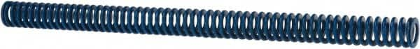 Associated Spring Raymond - 1/2" Hole Diam, 9/32" Rod Diam, 7-1/2" Free Length, Blue Die Spring - 45 Lb Max Deflection, 3.75" Max Deflection, Medium Duty, Chromium Alloy Steel - A1 Tooling