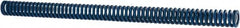 Associated Spring Raymond - 1/2" Hole Diam, 9/32" Rod Diam, 7-1/2" Free Length, Blue Die Spring - 45 Lb Max Deflection, 3.75" Max Deflection, Medium Duty, Chromium Alloy Steel - A1 Tooling