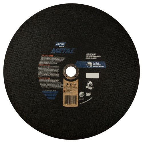 14″ × 7/64″ × 1″ Metal Chopsaw Cut-Off Wheel Type 01 Straight 36 Grit Aluminum Oxide - A1 Tooling