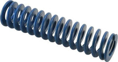 Associated Spring Raymond - 1-1/4" Hole Diam, 5/8" Rod Diam, 5" Free Length, Blue Die Spring - 340 Lb Max Deflection, 2.5" Max Deflection, Medium Duty, Chromium Alloy Steel - A1 Tooling