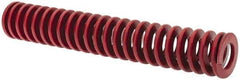 Associated Spring Raymond - 1" Hole Diam, 1/2" Rod Diam, 6" Free Length, Red Die Spring - 266.4 Lb Max Deflection, 2.22" Max Deflection, Medium Heavy Duty, Chromium Alloy Steel - A1 Tooling