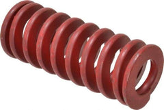 Associated Spring Raymond - 1-1/4" Hole Diam, 5/8" Rod Diam, 3" Free Length, Red Die Spring - 568.3 Lb Max Deflection, 1.11" Max Deflection, Medium Heavy Duty, Chromium Alloy Steel - A1 Tooling