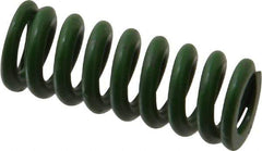 Associated Spring Raymond - 1/2" Hole Diam, 9/32" Rod Diam, 1-1/4" Free Length, Green Die Spring - 75 Lb Max Deflection, 0.31" Max Deflection, Extra Heavy Duty, Chromium Alloy Steel - A1 Tooling