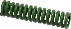 Associated Spring Raymond - 1/2" Hole Diam, 9/32" Rod Diam, 2" Free Length, Green Die Spring - 70 Lb Max Deflection, 0.5" Max Deflection, Extra Heavy Duty, Chromium Alloy Steel - A1 Tooling