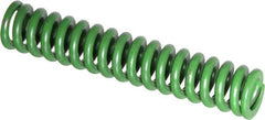 Associated Spring Raymond - 1/2" Hole Diam, 9/32" Rod Diam, 2-1/2" Free Length, Green Die Spring - 71.9 Lb Max Deflection, 0.63" Max Deflection, Extra Heavy Duty, Chromium Alloy Steel - A1 Tooling