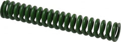 Associated Spring Raymond - 1/2" Hole Diam, 9/32" Rod Diam, 3" Free Length, Green Die Spring - 67.5 Lb Max Deflection, 0.75" Max Deflection, Extra Heavy Duty, Chromium Alloy Steel - A1 Tooling