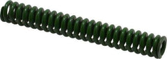 Associated Spring Raymond - 1/2" Hole Diam, 9/32" Rod Diam, 3-1/2" Free Length, Green Die Spring - 70 Lb Max Deflection, 0.88" Max Deflection, Extra Heavy Duty, Chromium Alloy Steel - A1 Tooling