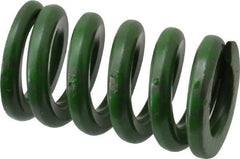 Associated Spring Raymond - 5/8" Hole Diam, 11/32" Rod Diam, 1" Free Length, Green Die Spring - 157.5 Lb Max Deflection, 0.25" Max Deflection, Extra Heavy Duty, Chromium Alloy Steel - A1 Tooling