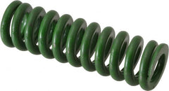 Associated Spring Raymond - 5/8" Hole Diam, 11/32" Rod Diam, 2" Free Length, Green Die Spring - 145 Lb Max Deflection, 0.5" Max Deflection, Extra Heavy Duty, Chromium Alloy Steel - A1 Tooling