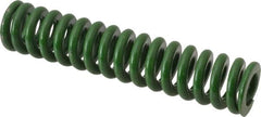 Associated Spring Raymond - 5/8" Hole Diam, 11/32" Rod Diam, 3" Free Length, Green Die Spring - 142.5 Lb Max Deflection, 0.75" Max Deflection, Extra Heavy Duty, Chromium Alloy Steel - A1 Tooling