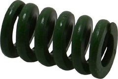 Associated Spring Raymond - 3/4" Hole Diam, 3/8" Rod Diam, 1-1/4" Free Length, Green Die Spring - 343.8 Lb Max Deflection, 0.31" Max Deflection, Extra Heavy Duty, Chromium Alloy Steel - A1 Tooling