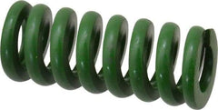 Associated Spring Raymond - 3/4" Hole Diam, 3/8" Rod Diam, 1-3/4" Free Length, Green Die Spring - 328.1 Lb Max Deflection, 0.44" Max Deflection, Extra Heavy Duty, Chromium Alloy Steel - A1 Tooling