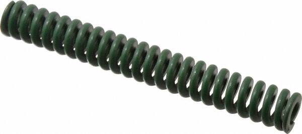 Associated Spring Raymond - 3/4" Hole Diam, 3/8" Rod Diam, 5-1/2" Free Length, Green Die Spring - 295.6 Lb Max Deflection, 1.38" Max Deflection, Extra Heavy Duty, Chromium Alloy Steel - A1 Tooling