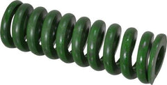 Associated Spring Raymond - 1" Hole Diam, 1/2" Rod Diam, 3" Free Length, Green Die Spring - 552 Lb Max Deflection, 0.75" Max Deflection, Extra Heavy Duty, Chromium Alloy Steel - A1 Tooling