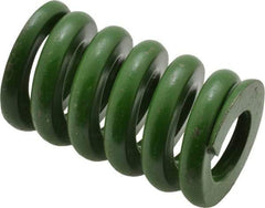 Associated Spring Raymond - 1-1/4" Hole Diam, 5/8" Rod Diam, 2" Free Length, Green Die Spring - 960 Lb Max Deflection, 0.5" Max Deflection, Extra Heavy Duty, Chromium Alloy Steel - A1 Tooling