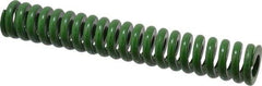 Associated Spring Raymond - 1-1/4" Hole Diam, 5/8" Rod Diam, 8" Free Length, Green Die Spring - 832 Lb Max Deflection, 2" Max Deflection, Extra Heavy Duty, Chromium Alloy Steel - A1 Tooling